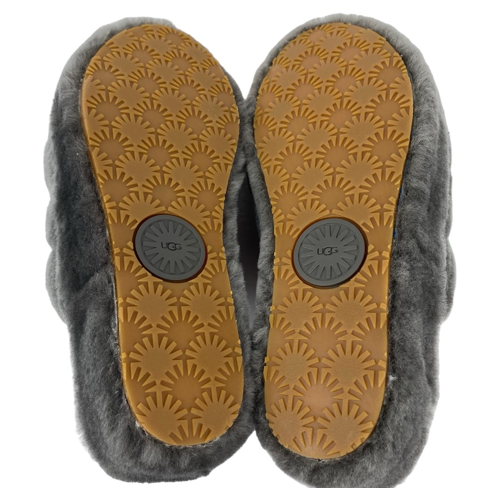UGG Fluff Yeah Slide Charcoal Gray CHRC 1095119 NEW Women’s Size 8 - Picture 8 of 10